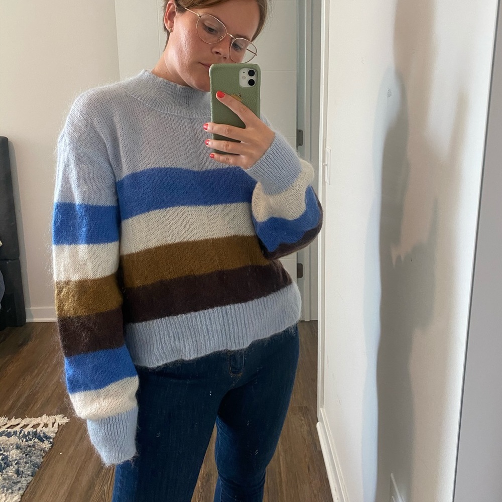 🍂🍁 & Other Stories mohair striped sweater